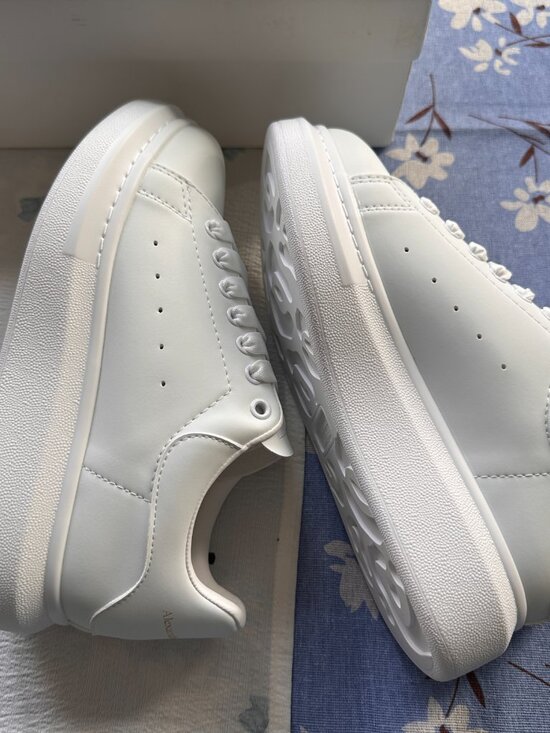 Alexander Mcqueen All-White Platform Sneakers main image 6
